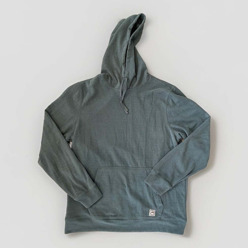 Avalanche Men’s Hoodie M Sage Green Micro Fleece Stretch Pullover Outdoor Active